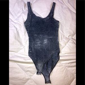 Gray tank top body suit